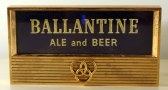 Ballantine Ale & Beer Glass and Metal Plaque Photo 3