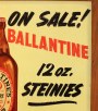 Ballantine 12 Oz. Steinies Die-Cut Cardboard Sign Photo 4