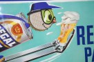 Regal Pale Beer Skier Framed Paper Sign Photo 4