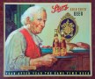 Storz Goldcrest Beer "A Colonial Innkeeper" Framed Cardboard Sig Photo 2