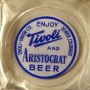 Tivoli & Aristocrat Beer Enamel Painted Glass Ashtray Photo 2