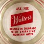 Walter's Beer Enamel Painted Glass Ashtray Photo 2