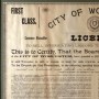 City of Worcester 1902 Liquor License Photo 2